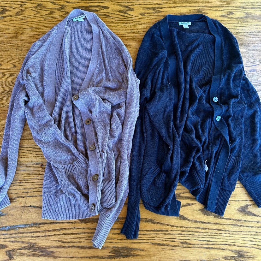 Old Navy Women's Summer Light Cardigan Sweater Set - Size Large